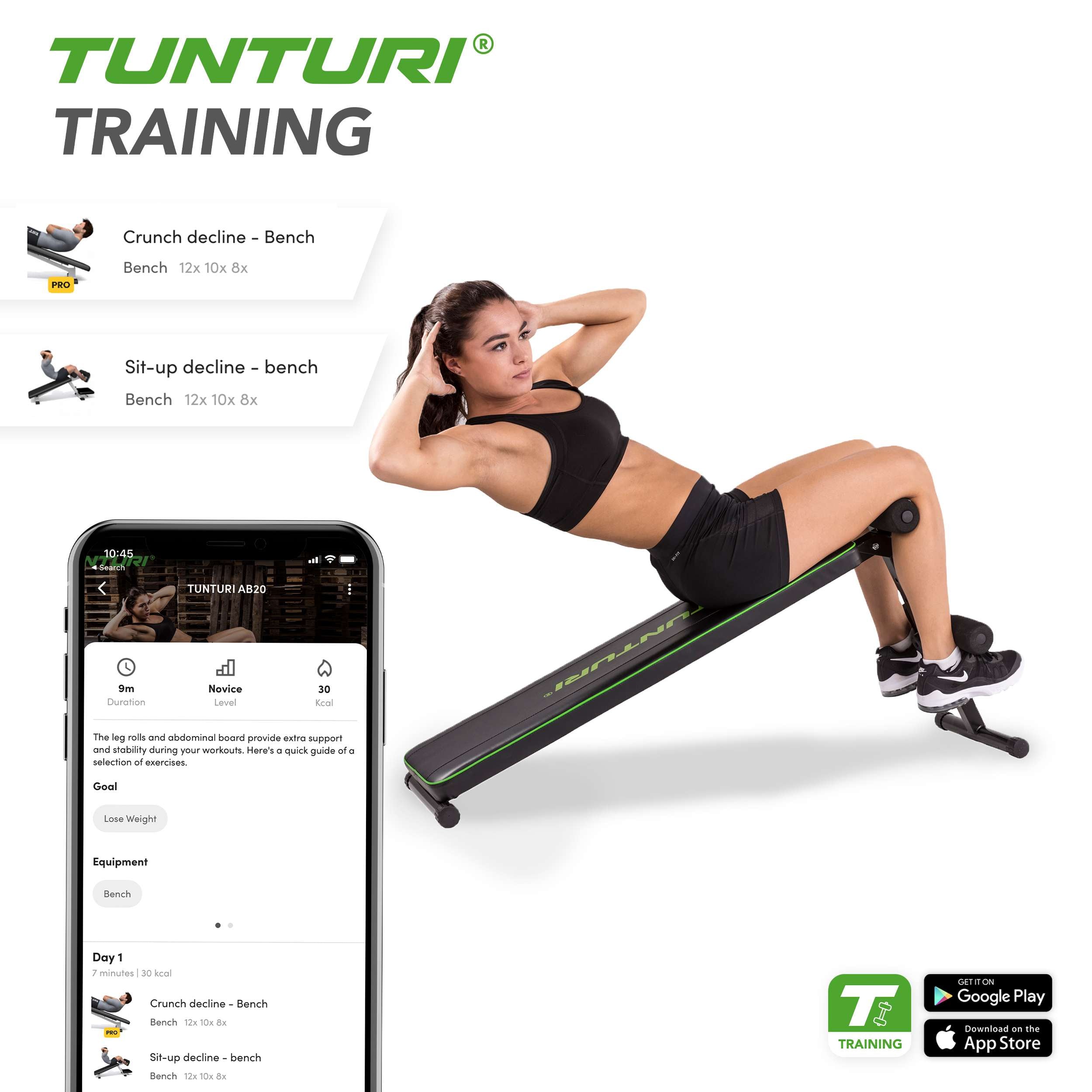 Tunturi AB20 Abdominal Bench afbeelding 8