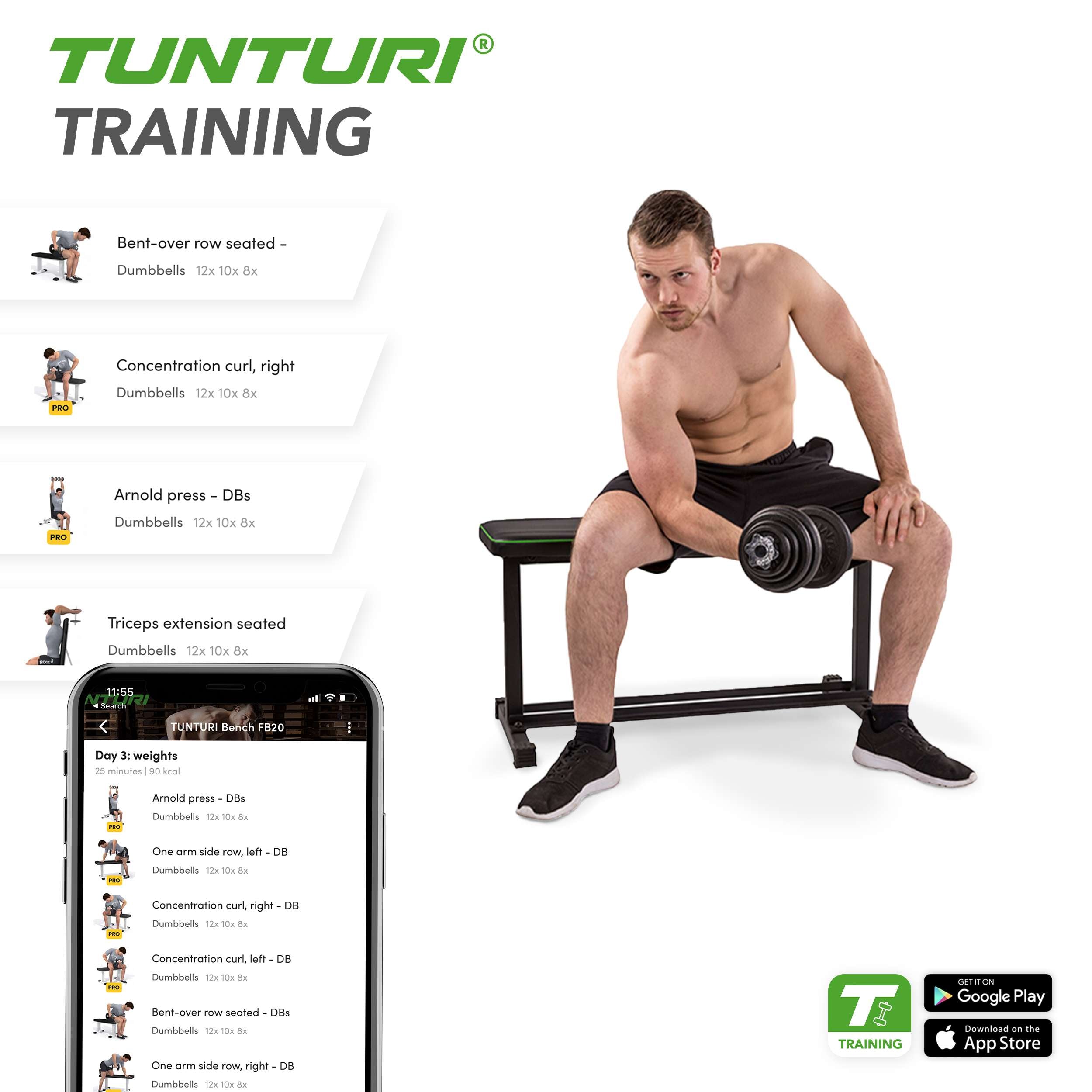 Tunturi FB20 Flat Bench afbeelding 8