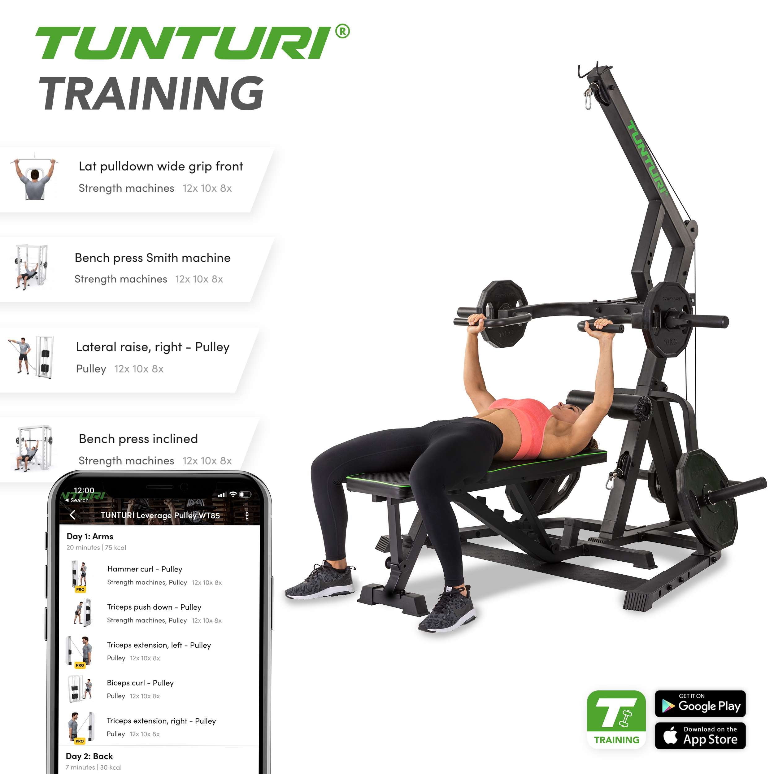 Tunturi WT85 Leverage Pulley Gym afbeelding 16