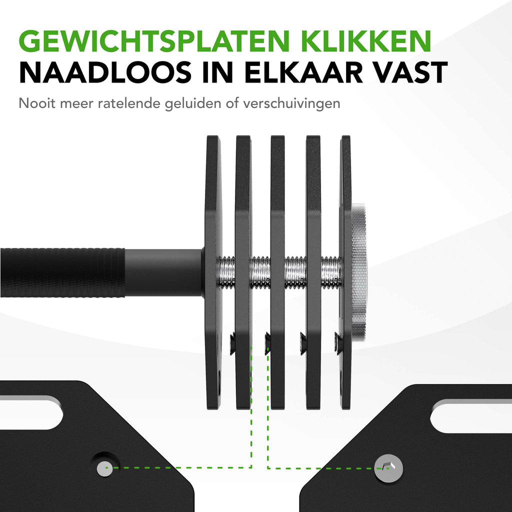 Tunturi Rapid Adjustable Barbell, 59kg afbeelding 9