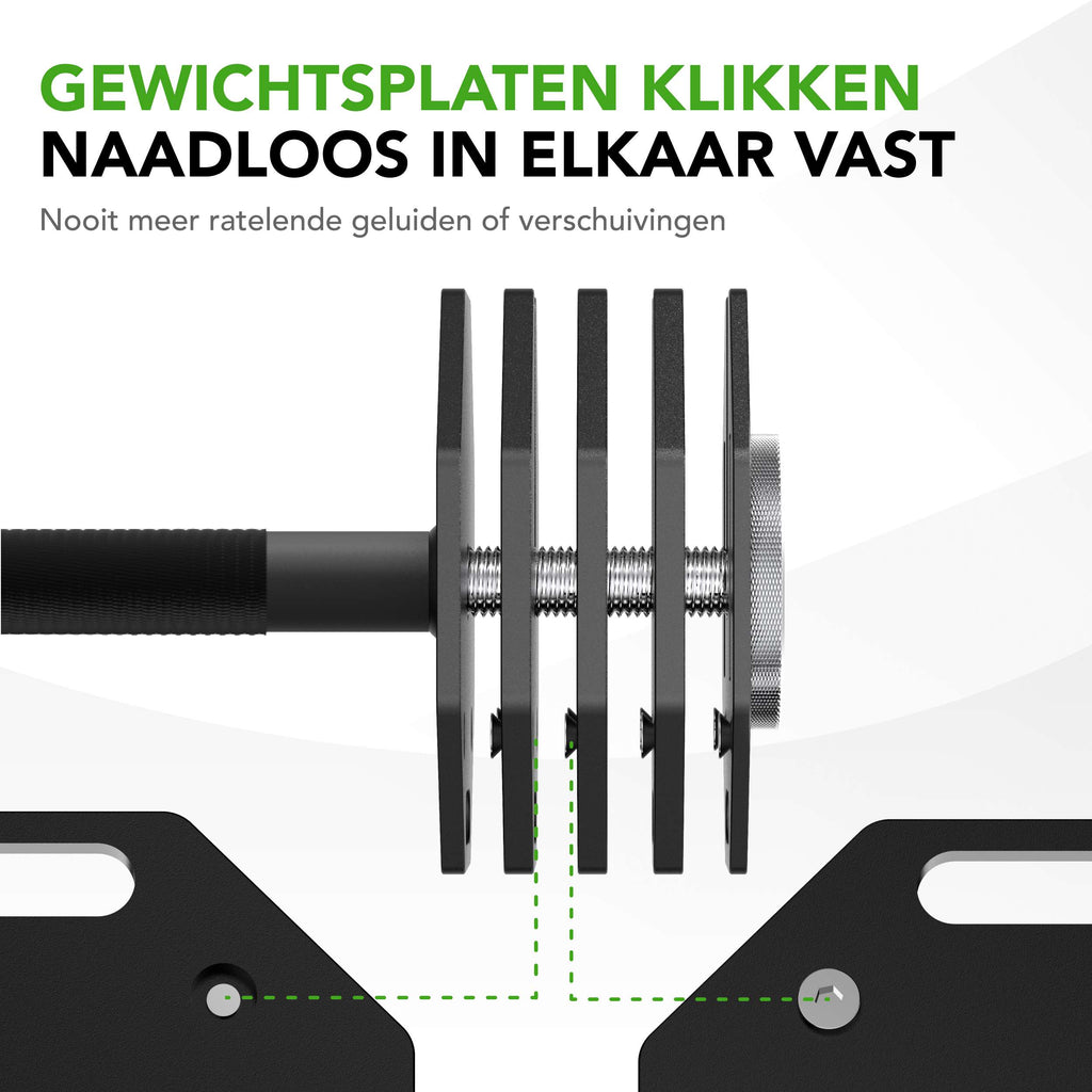 Tunturi Rapid Adjustable Barbell, 107kg afbeelding 9