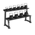 Tunturi Platinum Rubber Kettlebell, 4-32kg set + Kettlebell Rack