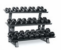 Titanium Strength TH30 | zeshoekige Dumbells | 2- 30Kg + Rek