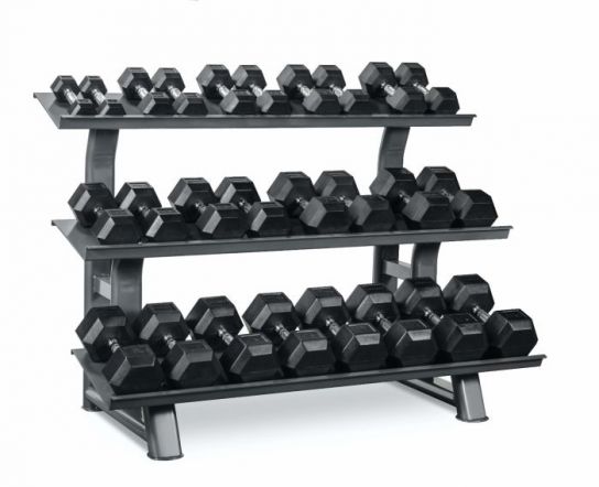 Titanium Strength TH30 | zeshoekige Dumbells | 2- 30Kg + Rek